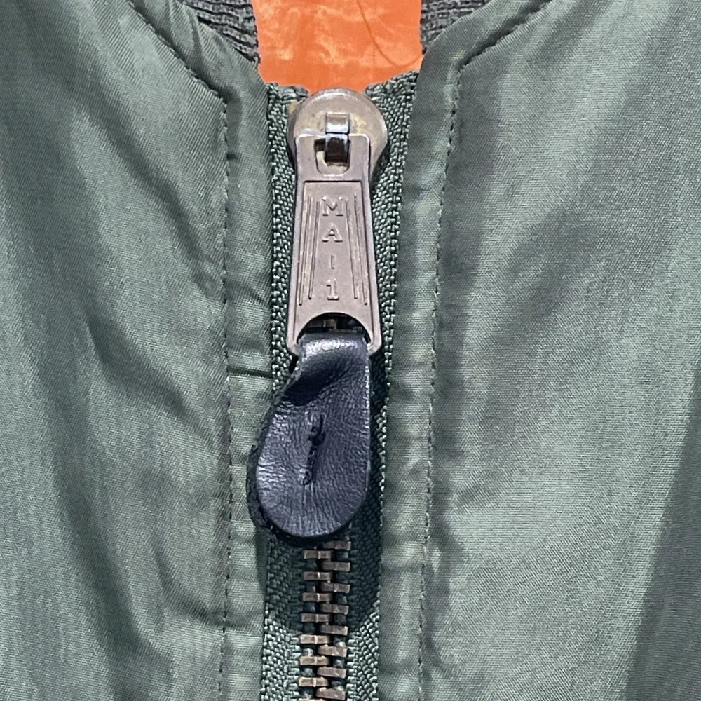 Northern Explosion NXP GST F-14 Operator Green Flight Bomber Jacket MA-1‎ Size M